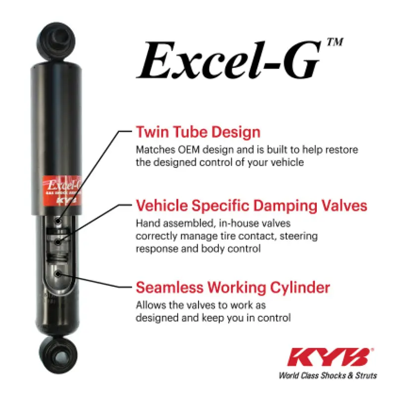 Kyb Excel-G Rear Shock Absorber For 2020–2022 Kia Soul 2.0L & 2021–2023 Kia Seltos Fwd 1
