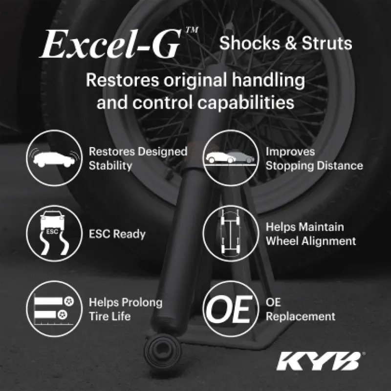 Kyb Excel-G Rear Shock Absorber For 2020–2022 Kia Soul 2.0L & 2021–2023 Kia Seltos Fwd 2