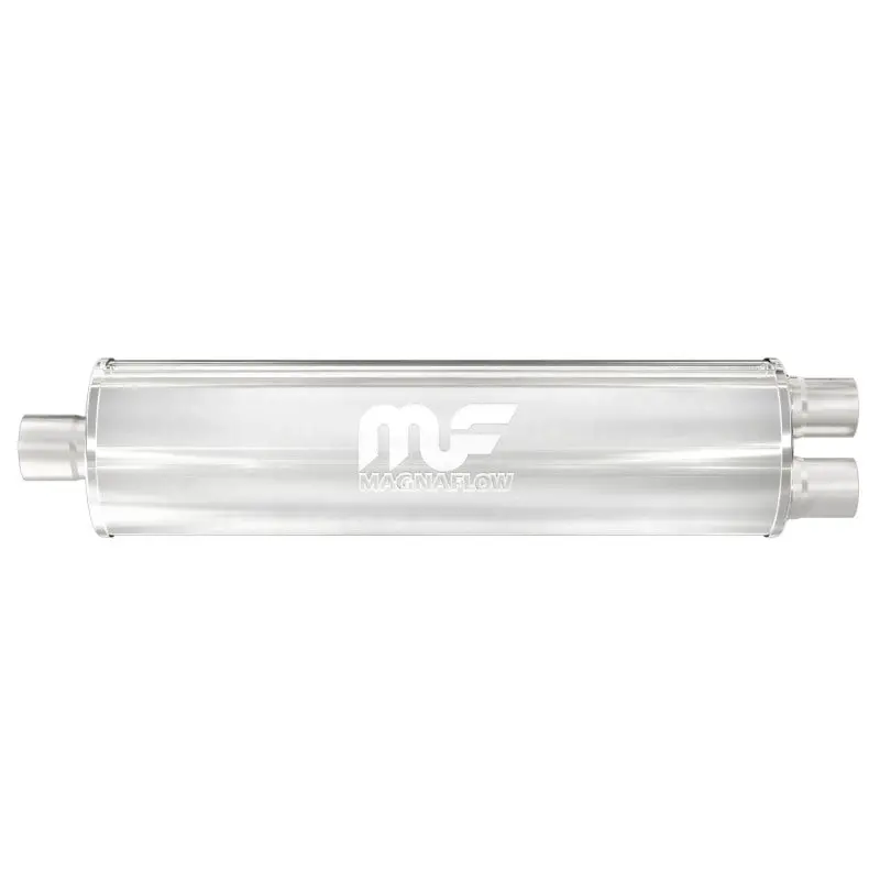 Magnaflow Stainless Steel Muffler – 30" X 7" X 7", Dual 2.5" Inlet/Outlet – Magnaflow Series 2