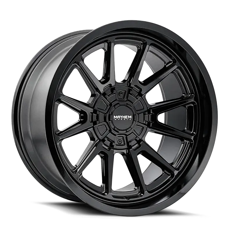 Mayhem 8116 Intrepid 20X9 / 8X170 Bp / 0Mm Offset / 125.2Mm Hub Gloss Black Wheel 1
