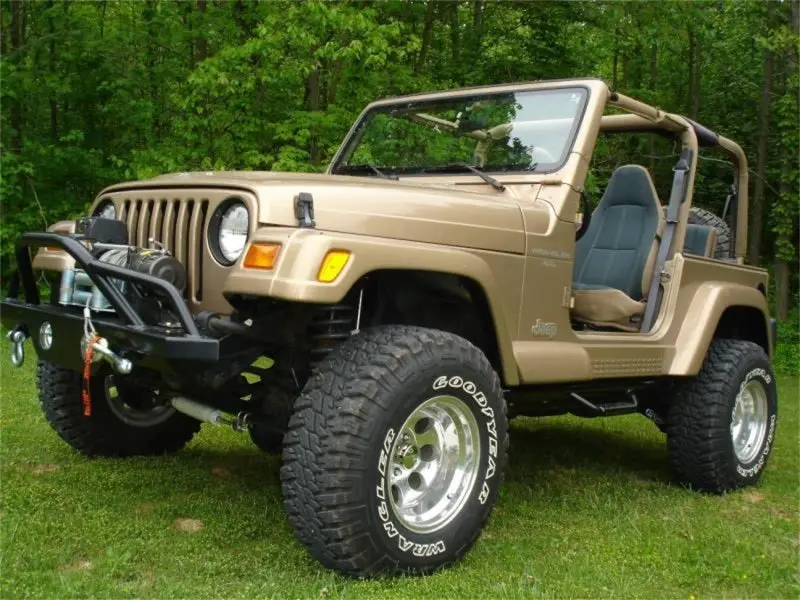 N-Fab Gloss Black Nerf Steps For 1997–2006 Jeep Wrangler Tj/Bj 2-Door – 3" Width, Wheel-To-Wheel Mounting 1