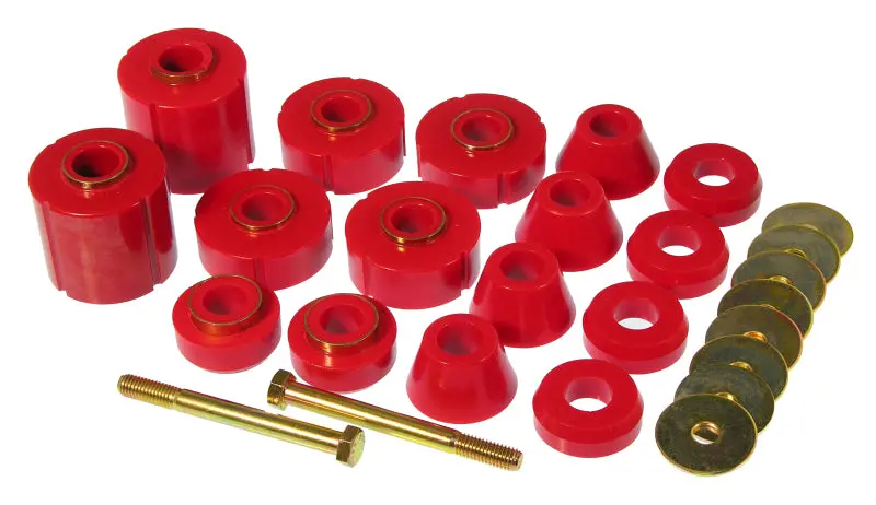 Prothane Red Body Mount Kit For 1975–1979 Gm 1/2-, 3/4-, And 1-Ton Trucks (2Wd/4Wd) 1
