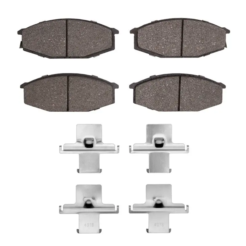 R1 Semi-Metallic Front Brake Pad & Hardware Kit For 1979–1983 Nissan 280Zx 1