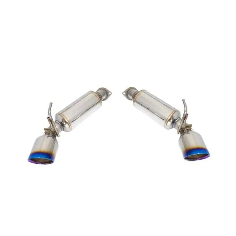 Remark Axle-Back Exhaust System For 2009–2019 Nissan 370Z – Burnt Stainless Dual-Wall Tips 1