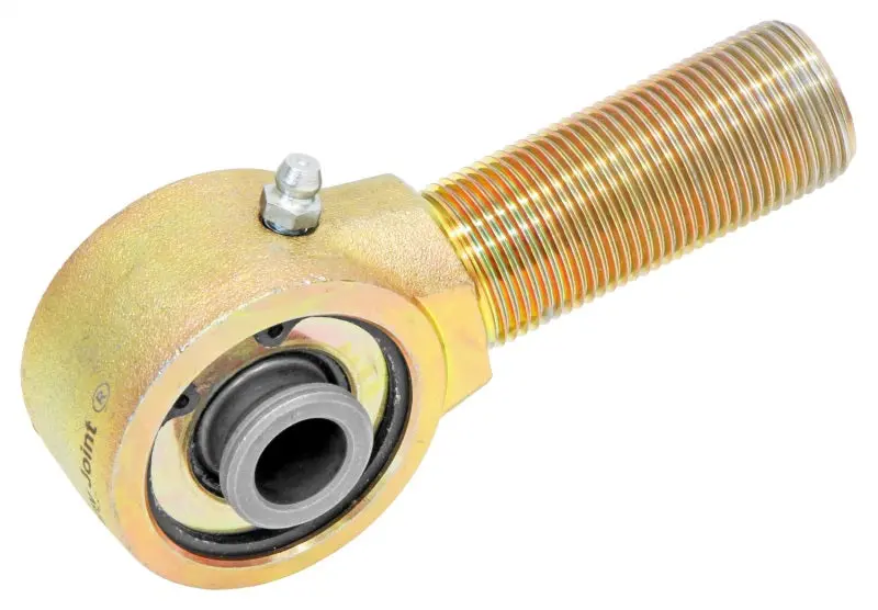 Rockjock Johnny Joint Rod End – 2-Inch Forged, 1.600" X 0.625" Ball, 1"-14 Rh Threaded Shank With Extended Grease Fitting 1