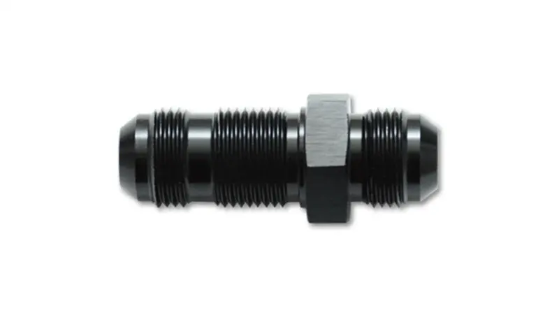 Vibrant -16An Flare Straight Bulkhead Adapter Fitting - Aluminum 1