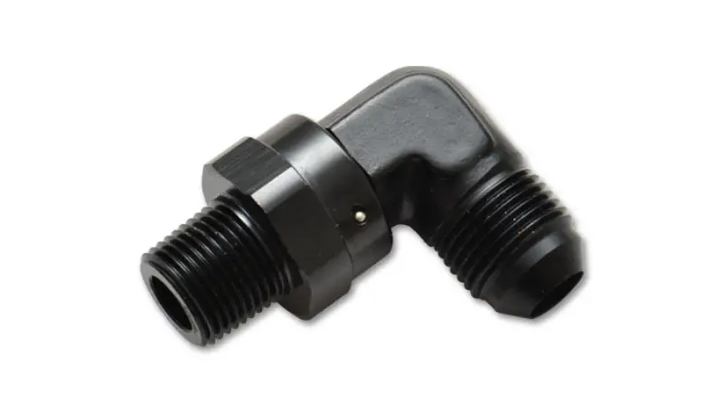 Vibrant -8An To 1/2" Npt Male Swivel Fitting – 90-Degree Adapter For Fuel Or Boost Lines 1