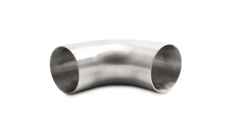 Vibrant Stainless Steel 90-Degree Mandrel Bend — 3.0-Inch Od, 4.33-Inch Tangent, Extended Leg, T304 Grade 1