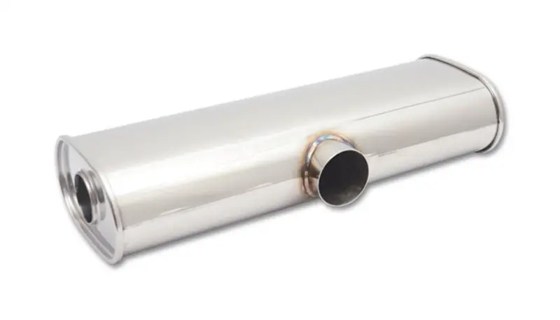 Vibrant Streetpower Oval Muffler – 6" X 10" X 24", 3.5" Inlet, Dual 3" Side-Outlets 2