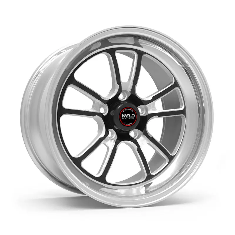 Weld S70 Rt-S 18X8In / 5X120.65 Bp / 5.2In. Bs - Black Center - Polished Shell Wheel 1