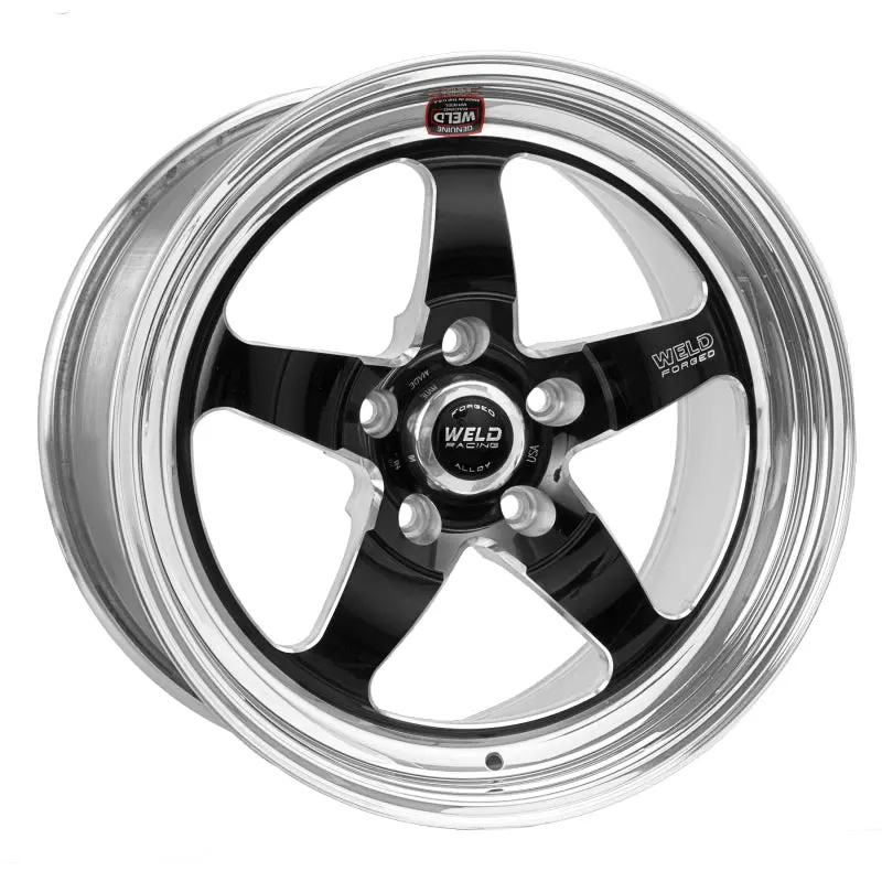 Weld S71 18X8 Black Wheel For 5X4.75 Bolt Pattern – 6.2In Backspace, Medium Pad Finish 1