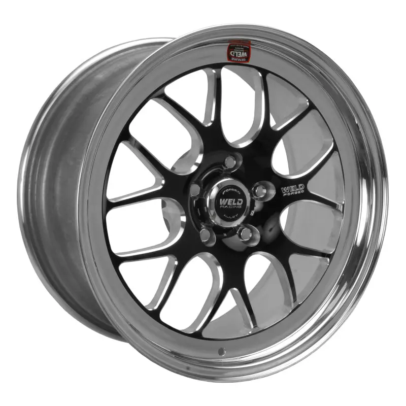 Weld S77 Forged Aluminum Wheel – 18X9", 5X4.75", 6.1" Backspace, Gloss Black Finish (Non-Beadlock) 1