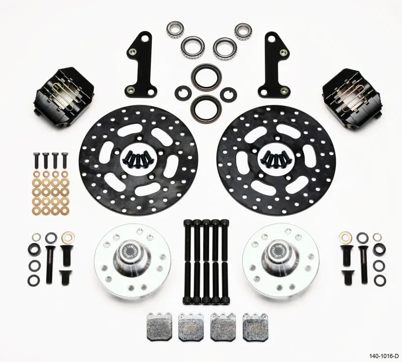 Wilwood Dynalite Single-Piston Front Drag Brake Kit – Drilled Rotors For Classic Gm A-Body/Chevelle 1