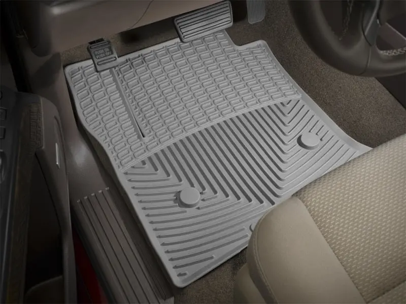 Wt Rubber Floor Mats – Front Row, Textured Grey 1