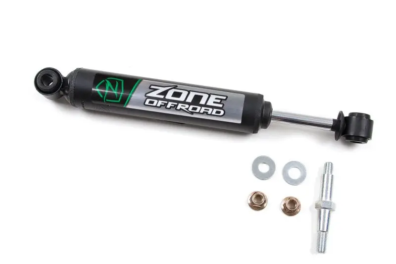 Zone Offroad Single Steering Stabilizer For Jeep Wrangler Yj & Tj – Black Finish 1