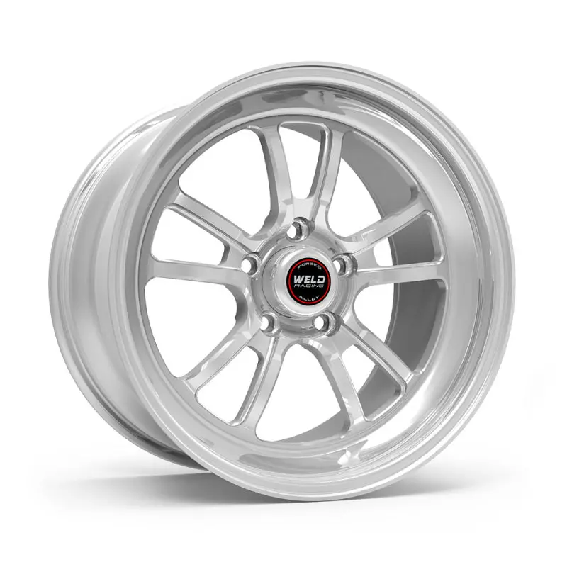 Weld S70 Rt-S Forged Aluminum Wheel – 18X11In, 5X114.3, 7.7In Backspace, Polished Center & Shell 1